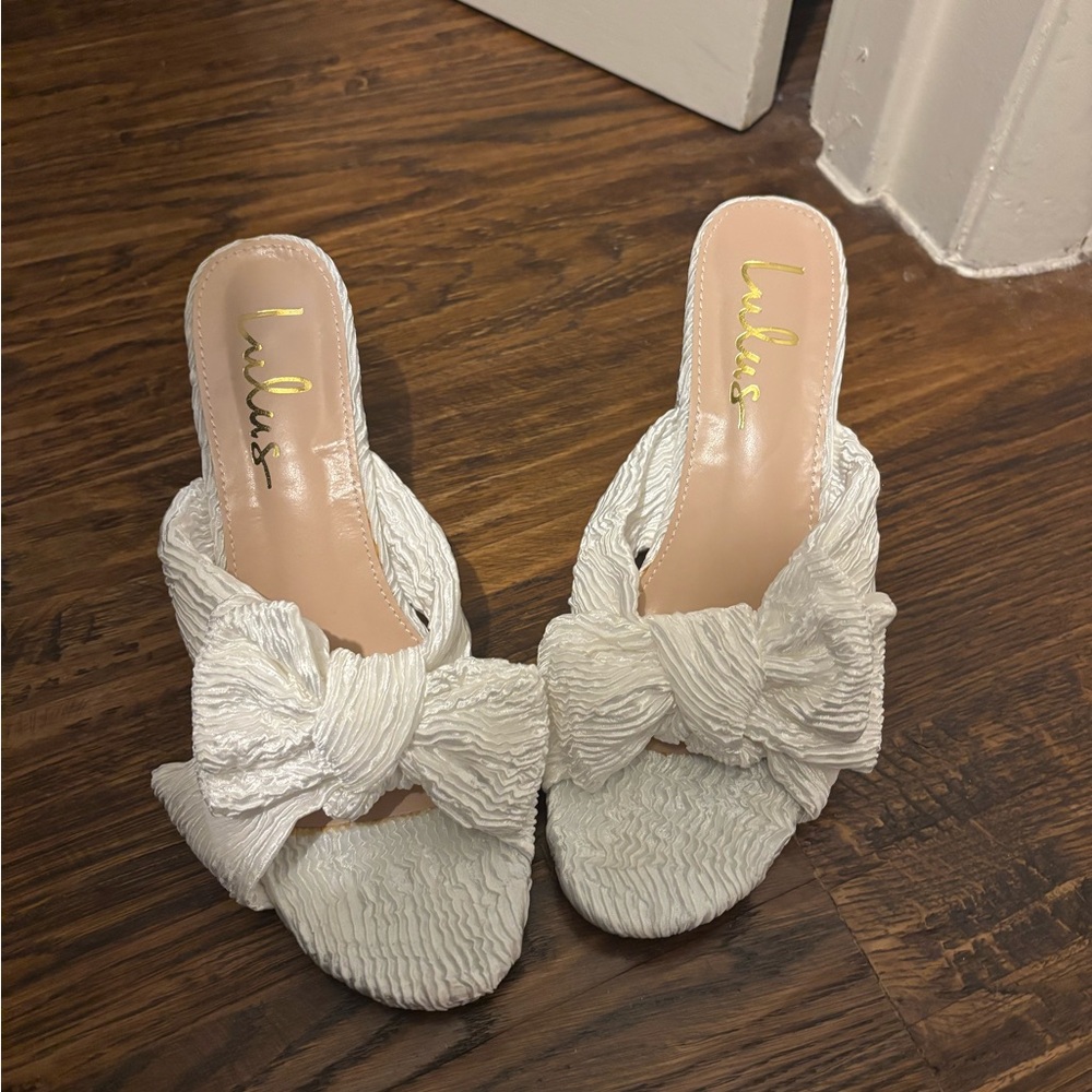 Lulu's White Textured Women's Shoes